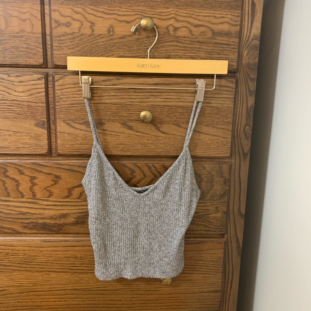 Brandy Melville grey crop top